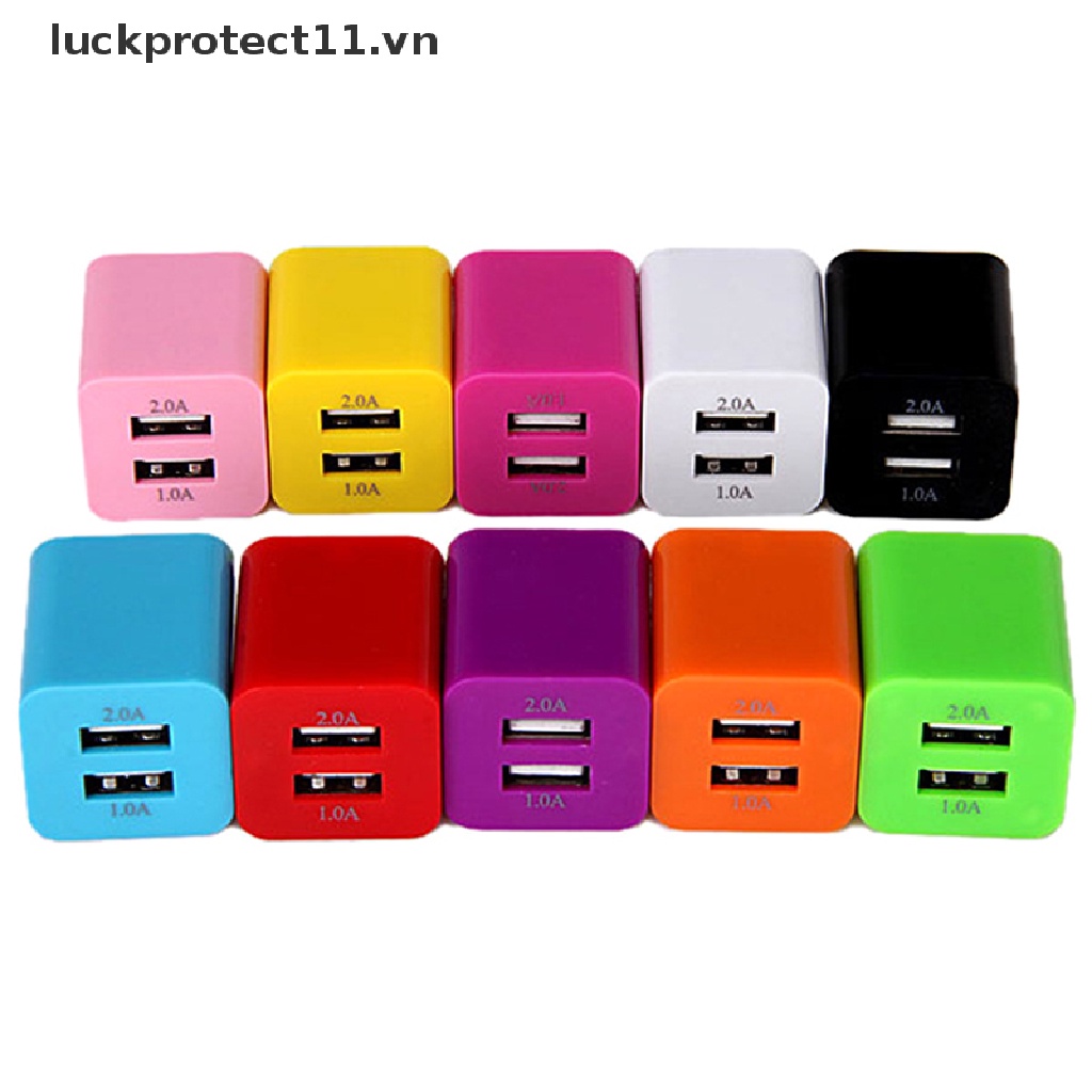 Phích Cắm Sạc Điện Thoại 5V 2 Cổng USB