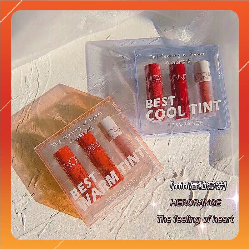 [HOT DEAL] Set 3 son Herorange BEST WARM & COOL TINT | BigBuy360 - bigbuy360.vn