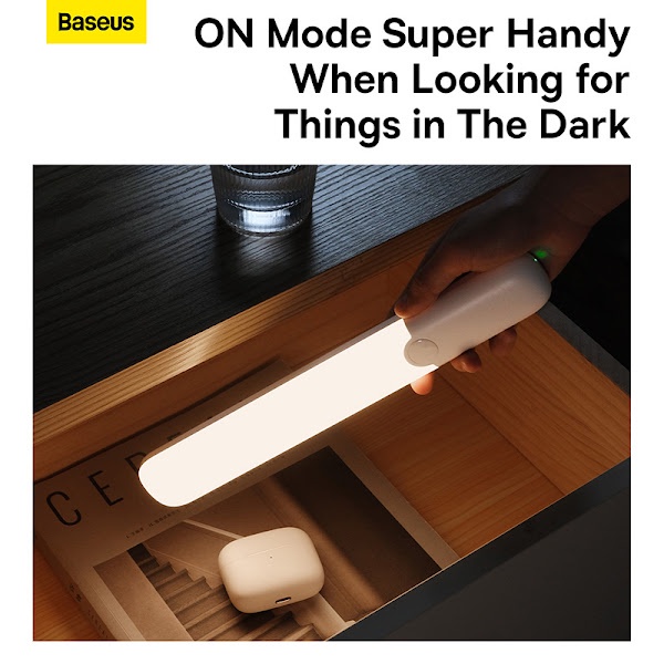 Đèn cảm biến chuyển động thông minh Baseus Sunshine Series PIR Motion Sensor Semiarc Wardrobe Light