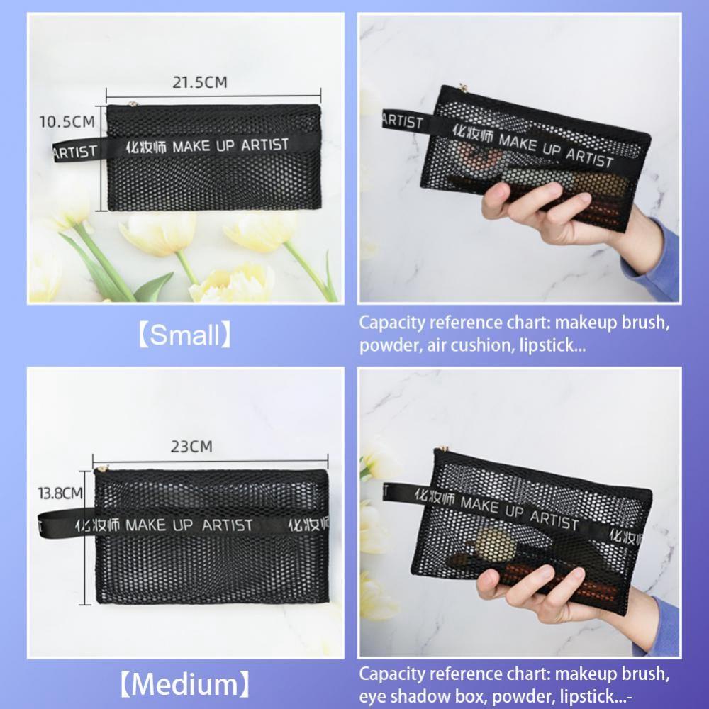 Túi Lưới Đựng Mỹ Phẩm / Đồ Vệ Sinh Cá Nhân Hình Vuông Nhỏ Gọn Thời Trang Tiện Lợi Dành Cho Đi Du Lịch NORMAN