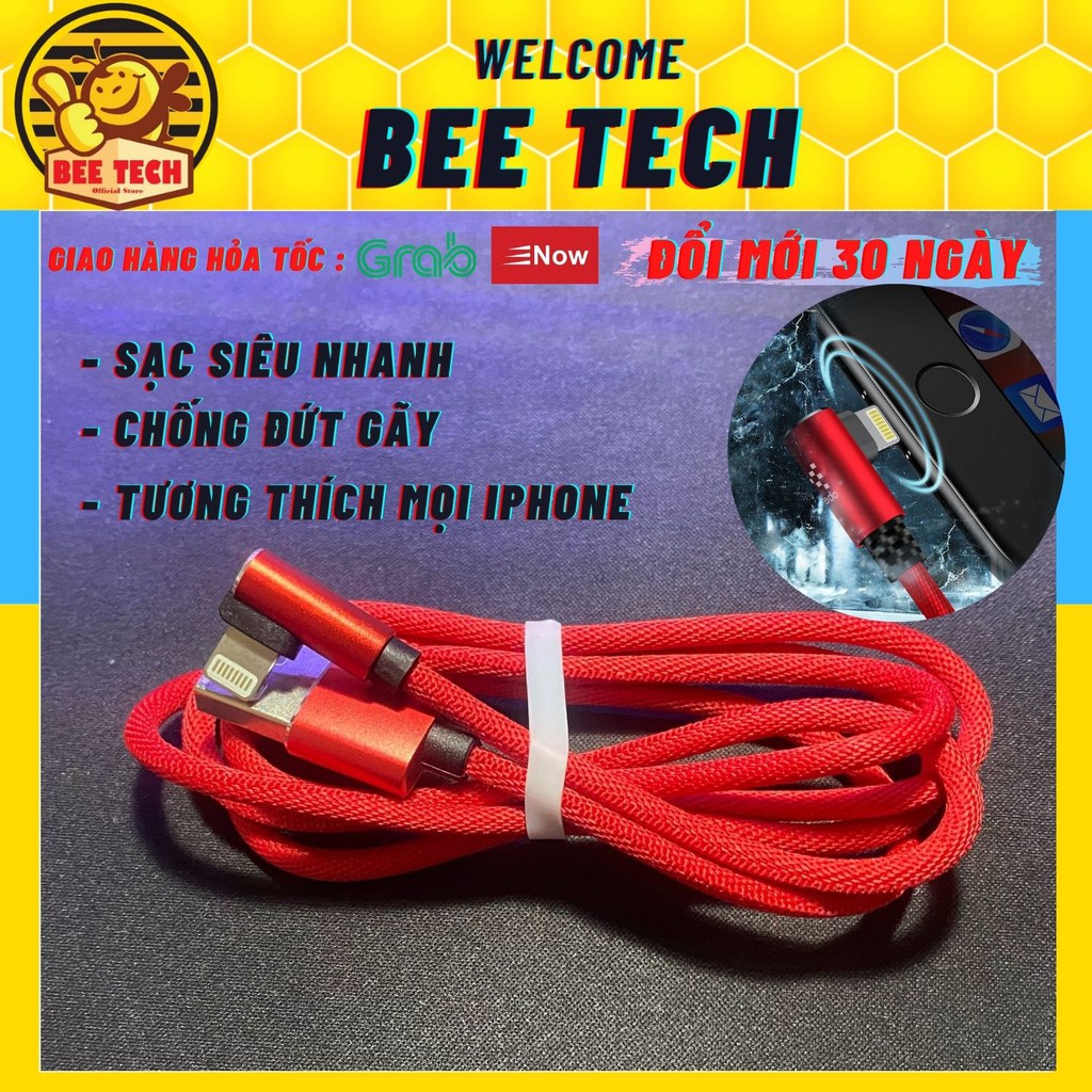 Cáp sạc iPhone chân gập, dây sạc nhanh iPhone chuyên chơi game - Beetech