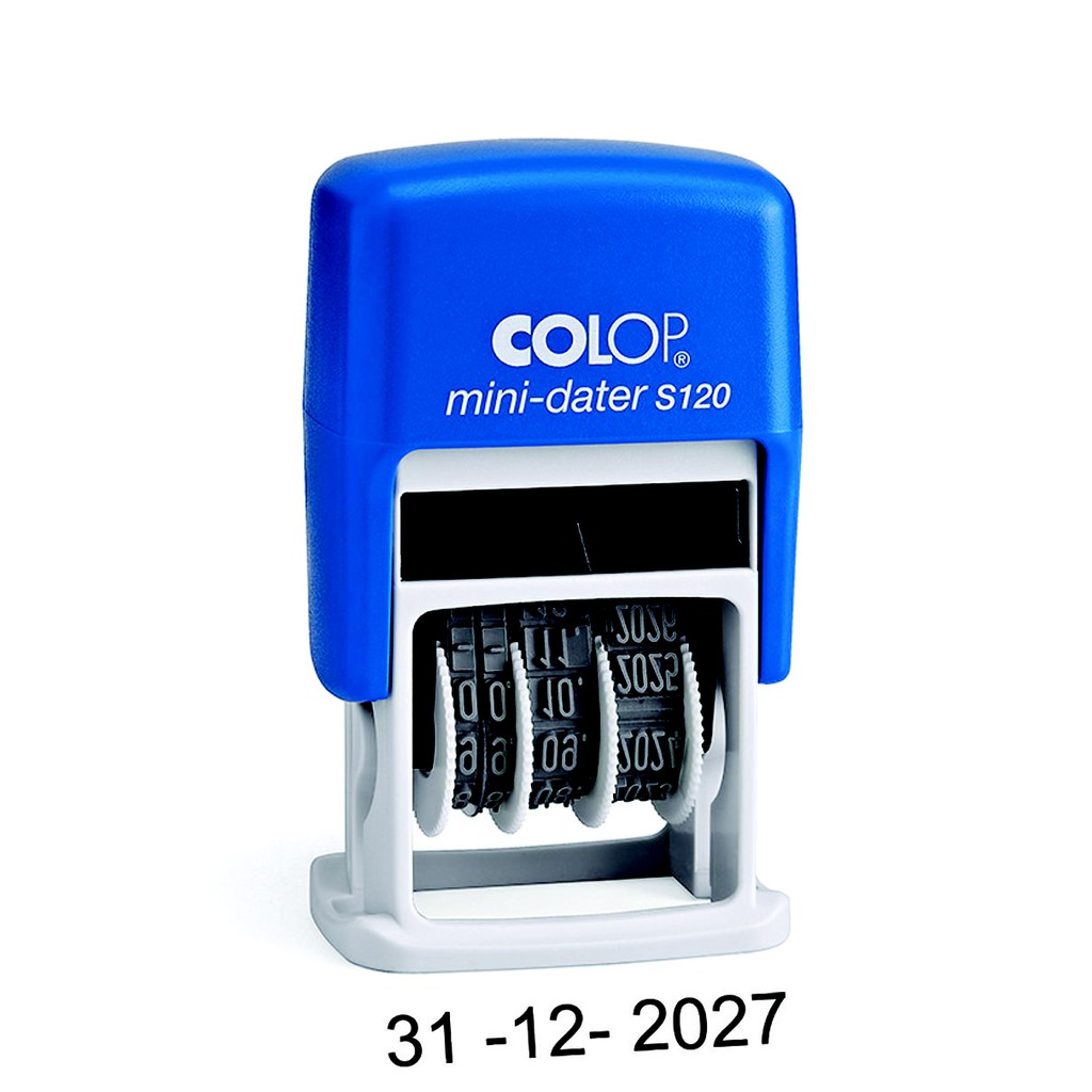 Dấu chuyển đổi Ngày-Tháng-Năm liền mực-Mini dater COLOP S120
