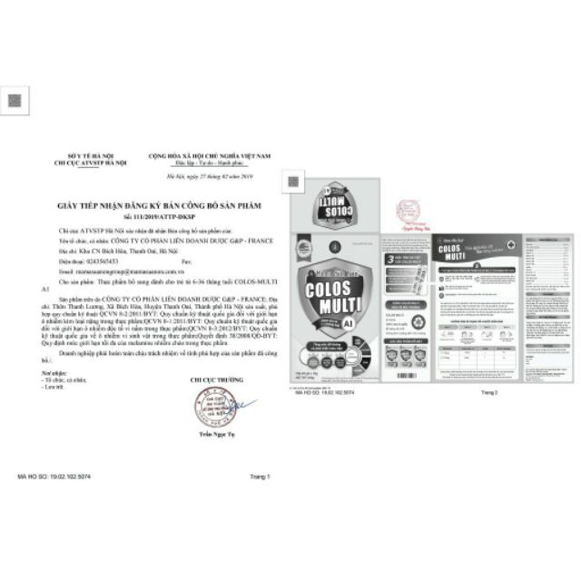 (Hàng Pháp) Mama Sữa Non Colos Multi A1- Hỗ trợ phát triển chiều cao vượt trội (Hộp 25 gói x 14g)