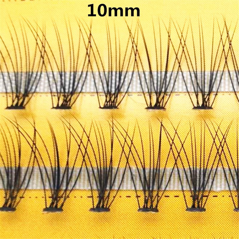 (TĂNG KEO) Set 60 lông mi giả 10D kích thước 8 10 12mm trang điểm tự nhiên