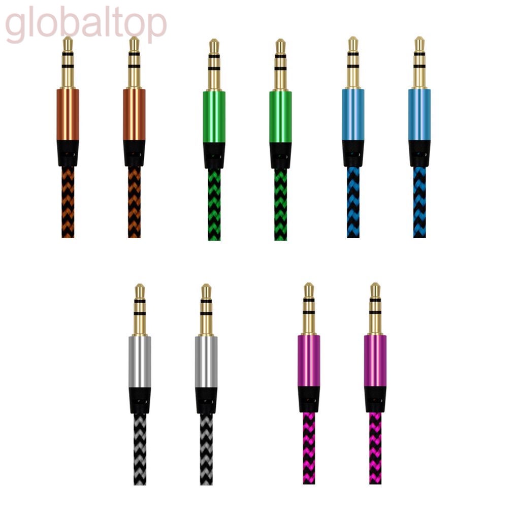 Dây cáp âm thanh Aux dài 1m với giắc cắm 3.5MM cho loa xe hơi, tai nghe MP3