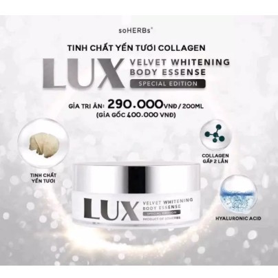 Kem body lux tinh chất yến soherbs[CAM KẾT CHÍNH HÃNG]