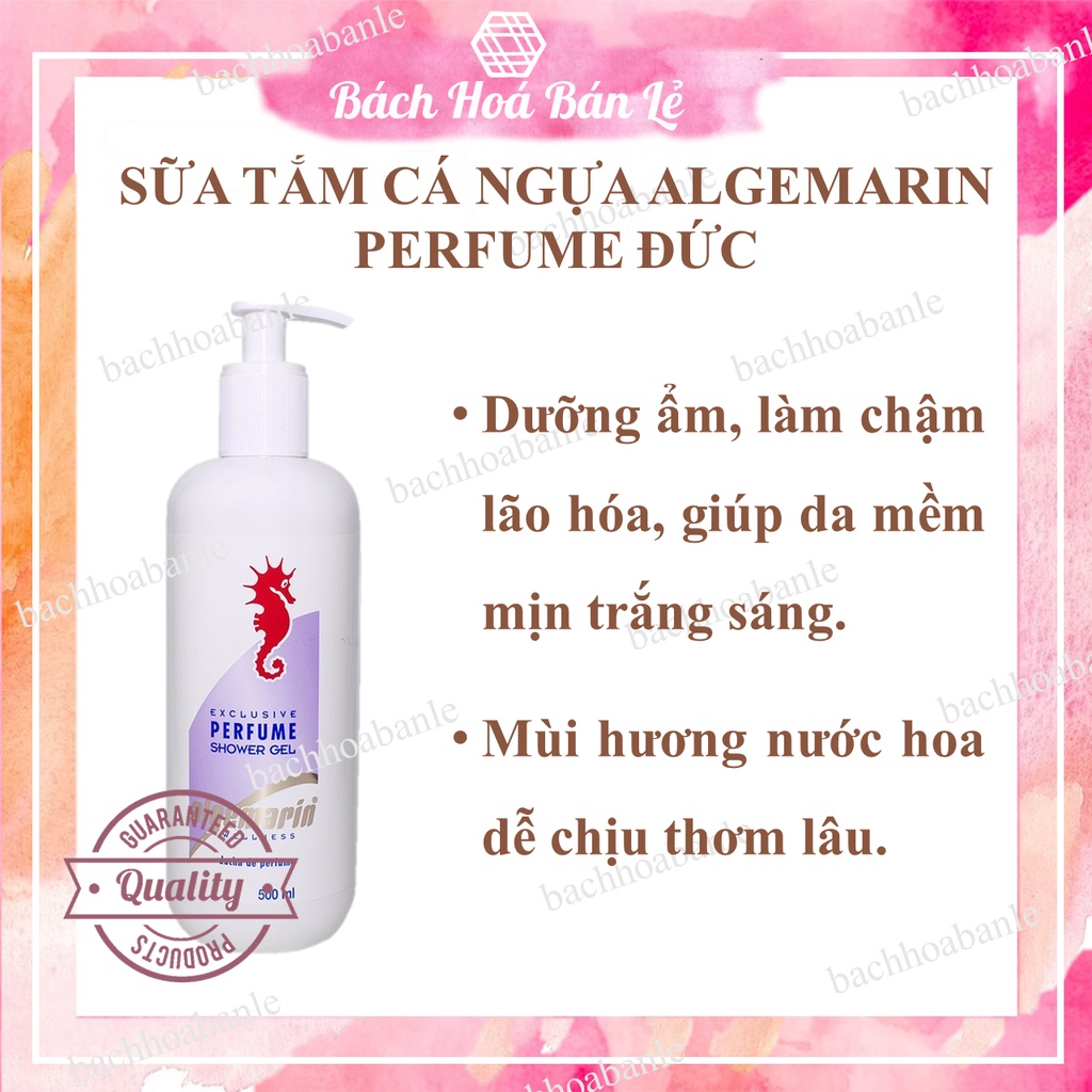 Sữa Tắm Cá Ngựa Algermarin 400ml có vòi