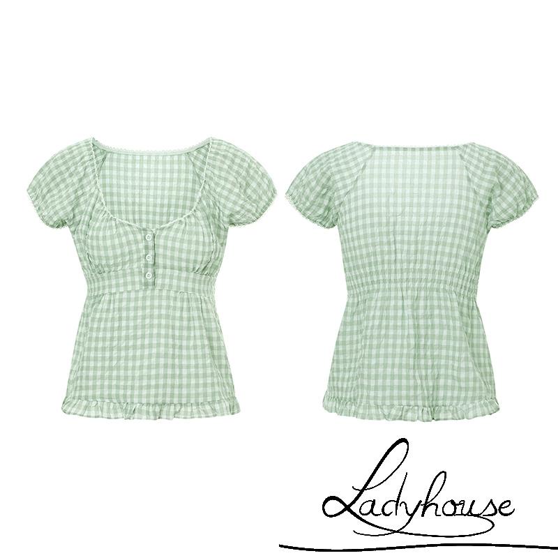 Áo Thun Tay Ngắn Cổ Thấp Xếp Ly Màu Sắc Trơn Thời Trang Mùa Hè Dành Cho Nữ