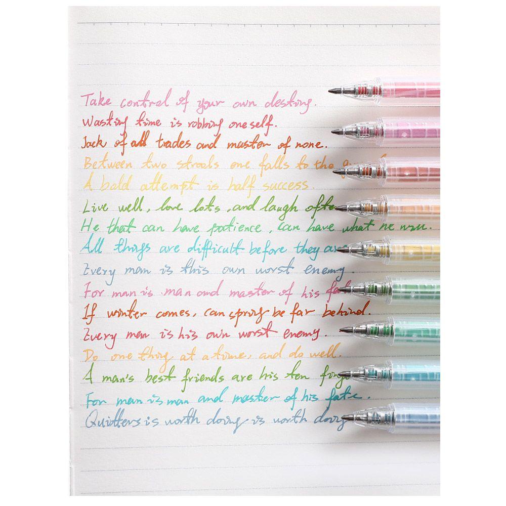 Set 9 Bút Mực Gel Dạng Nhấn Tiện Dụng