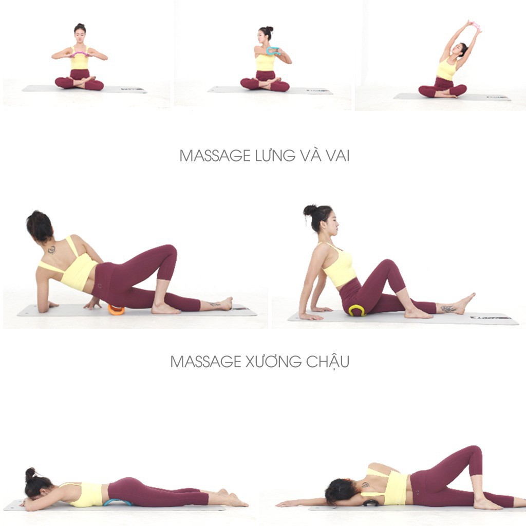 Vòng Tập Yoga Myring 568MR01 [Free Ship] Chất Liệu Nhựa ABS Cao Cấp Có Gai Massage