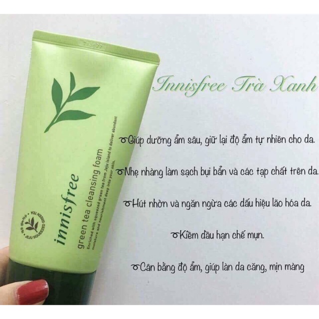 Sữa rửa mặt Innisfree trà xanh