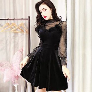 Set váy cổ lông + áo mỏng ( Hàng order ) hagauorder