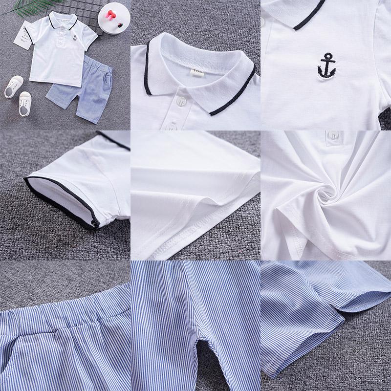 Set áo thun tay ngắn và quần short thời trang cho bé trai