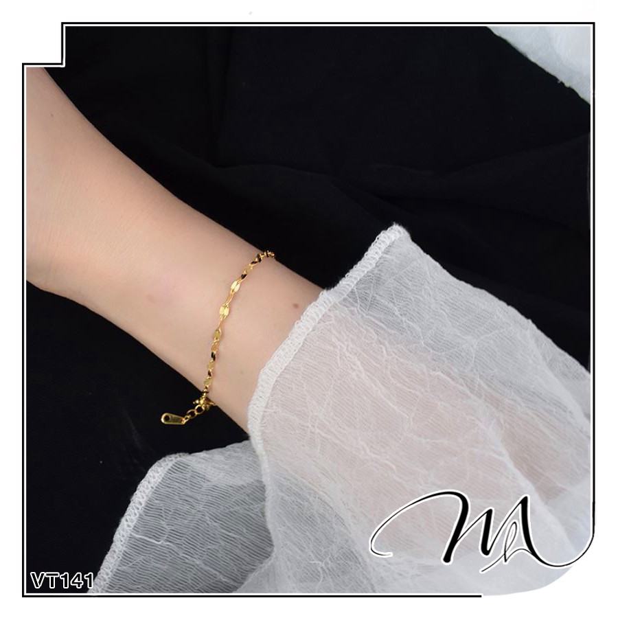 Lắc tay nữ Titan không gỉ dây trúc không mặt phong cách tối giản - Măng’s House VT141