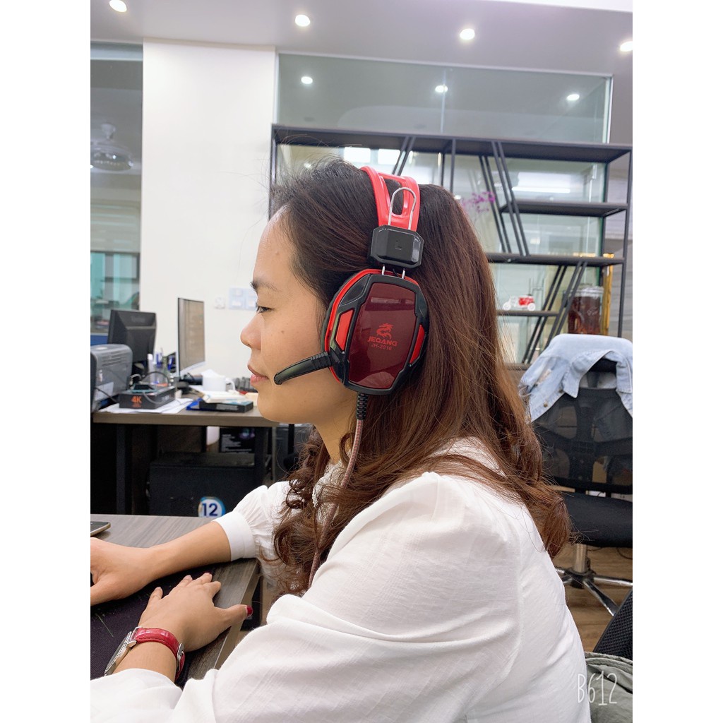 Tai Nghe Chụp Tai Giá Rẻ học trực tuyến ,onllie JEQUANG JH-2016 jack 3.5 Có Mic, Dùng Cho Máy Tính Và Điện Thoại -dc4416