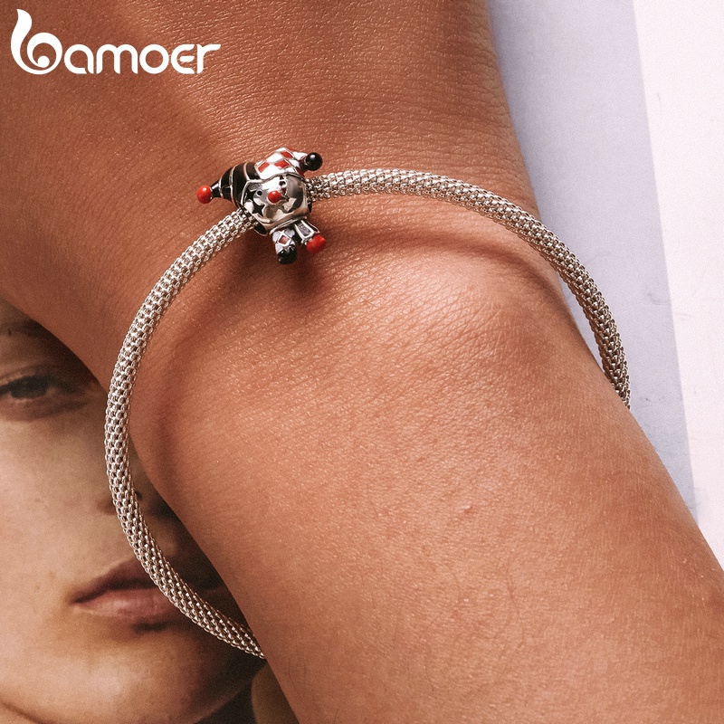 Mặt dây chuyền BAMOER Bạc 925 hình chú hề thời trang