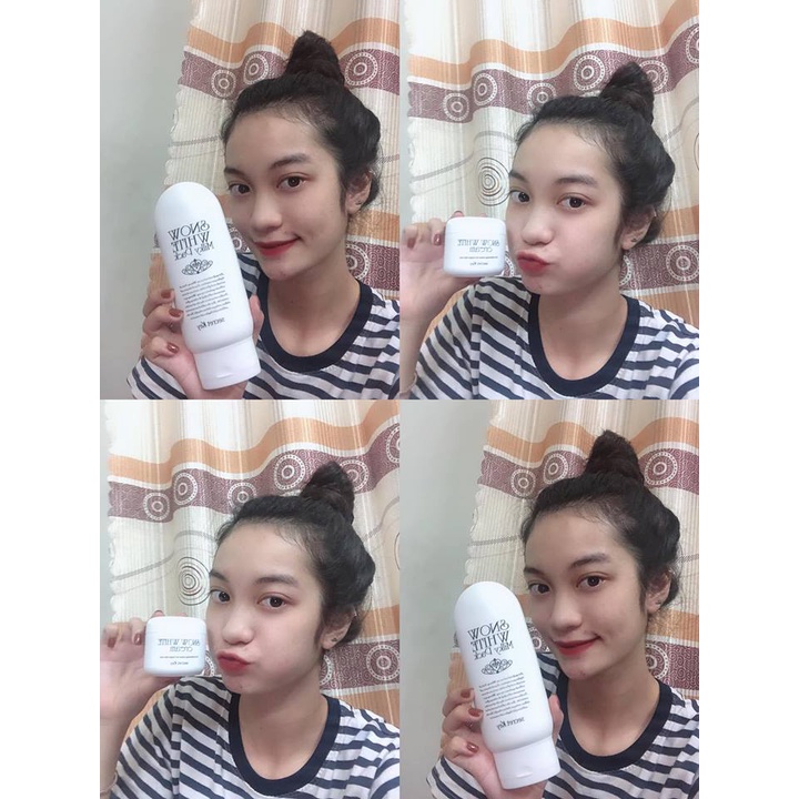Kem tắm trắng toàn thân Secret Key Snow White Milky Pack 200g _ Kem ủ trắng toàn thân _ Secret Key Chính Hãng