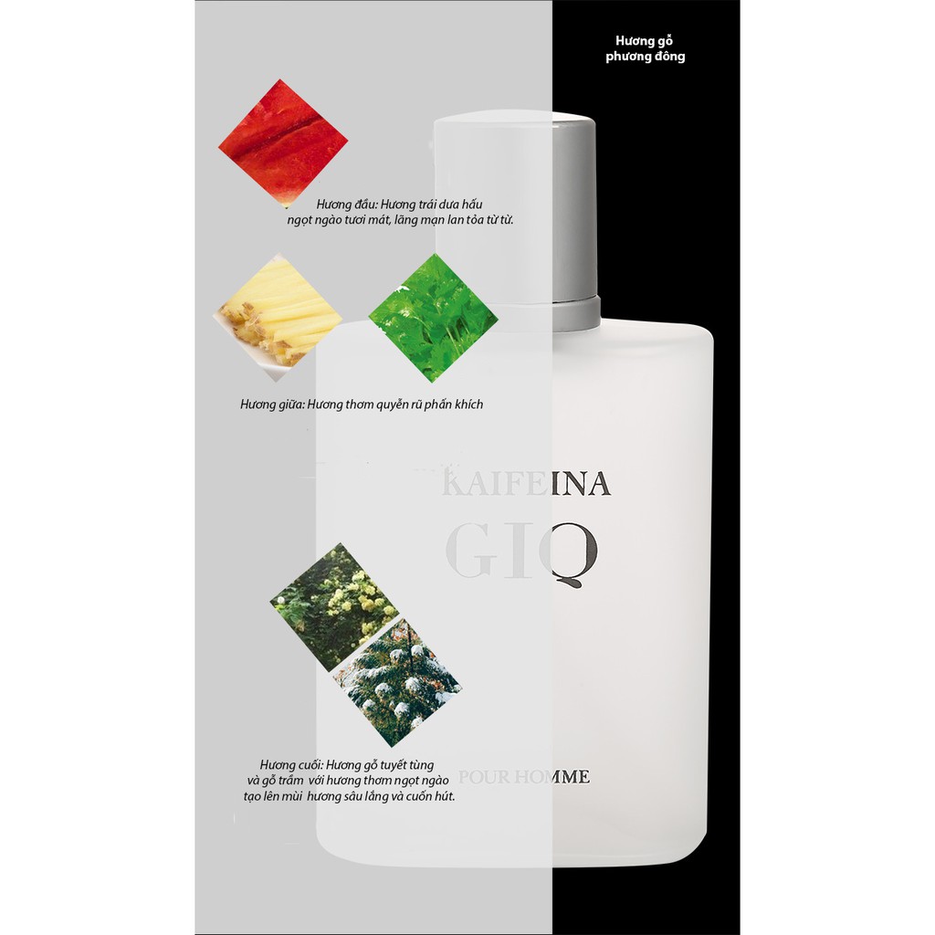 Nước hoa nam chính hãng KAFINA mùi hương ngọt ngào quyến rũ, thơm lâu dịu nhẹ, dạng xịt giữ mùi lâu, kèm hộp 50ml DNP011