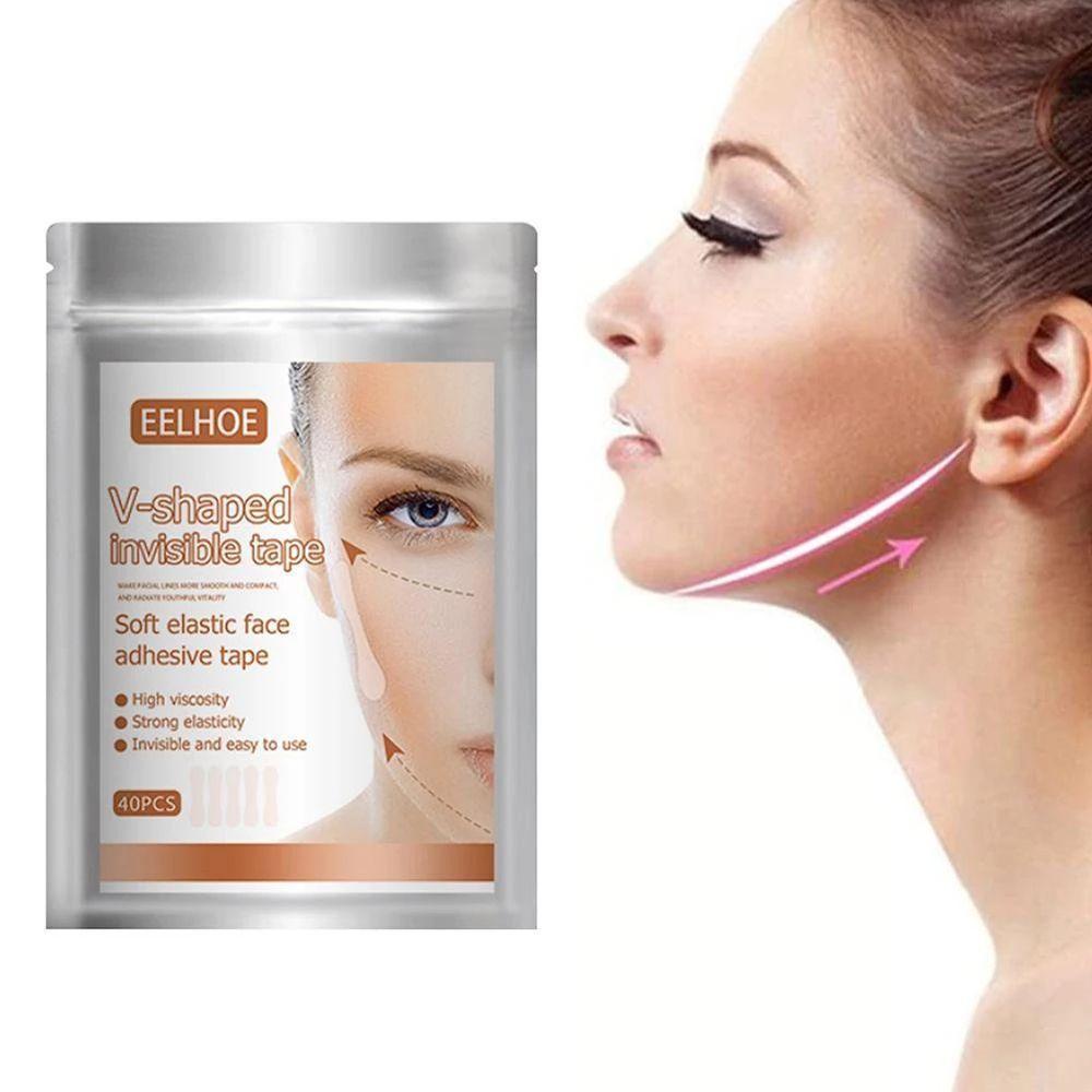 Hộp 40 Miếng Dán Nâng Cơ Mặt Tạo Cằm Chữ V Vô Hình Chống Lão Hóa Làm Săn Chắc Da
