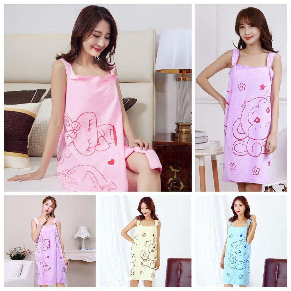 Khăn Tắm Mềm Mại Thấm Hút Tốt In Họa Tiết Hoạt Hình Đáng Yêu