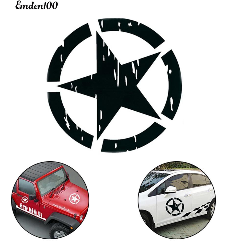 Miếng Dán Hình Ngôi Sao Phản Quang Dùng Để Trang Trí Xe Ô Tô