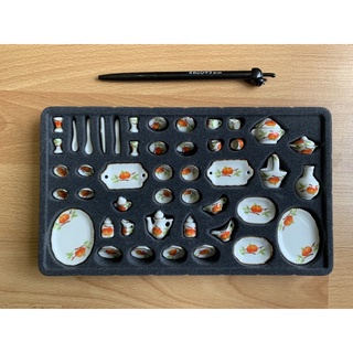 Set 04: bộ chén dĩa trái táo 45 cái