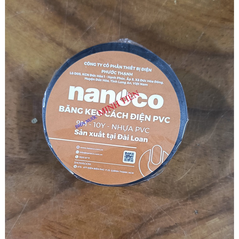 Băng keo điện, băng keo đen Nanoco 10Y, 20Y