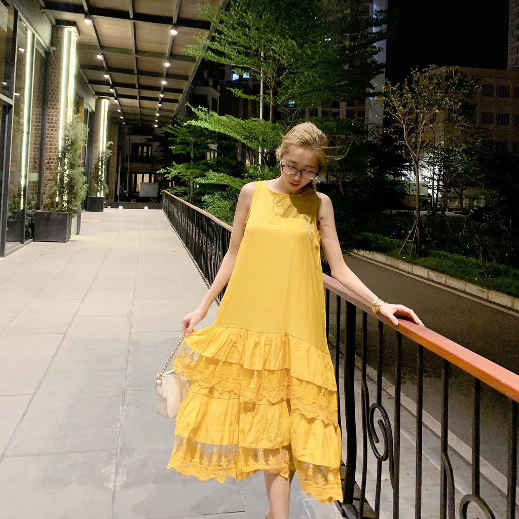 ĐẦM DÁNG SUÔNG FREESIZE