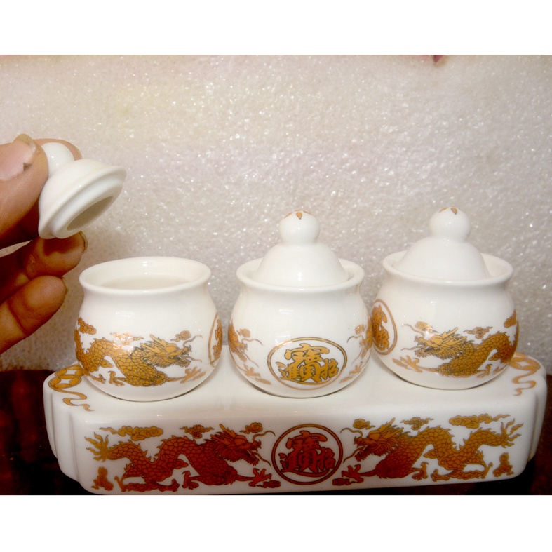 Bộ án rồng vàng có nắp thờ cúng bàn thờ