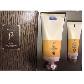 Set Sữa rửa mặt Whoo vàng 2pc
