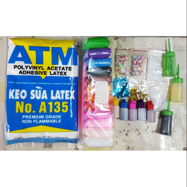 Combo set nguyên liệu làm slime 190k