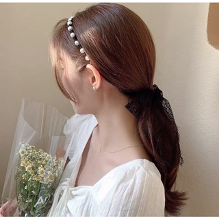 Băng đô , cài tóc hạt thắt nơ công chúa