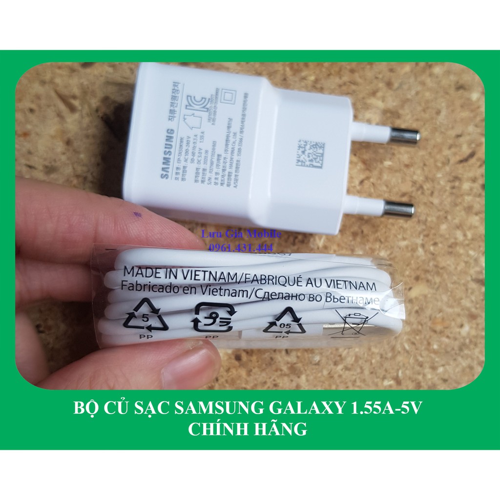 [1.55A-5V] Bộ củ sạc Samsung M10 công ty | Galaxy A10 chính hãng