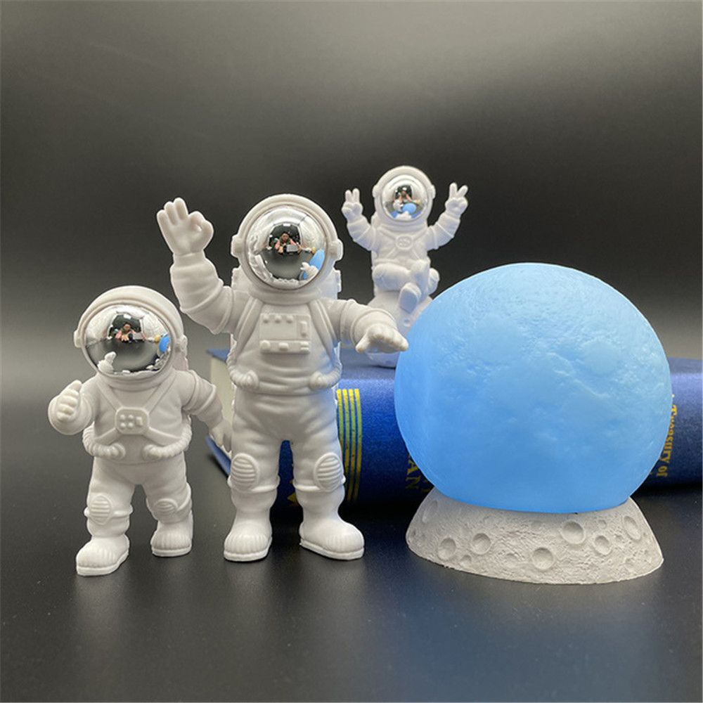 1 Bộ Mô Hình Phi Hành Gia Mặt Trăng Trang Trí Nhà Cửa Thời Trang