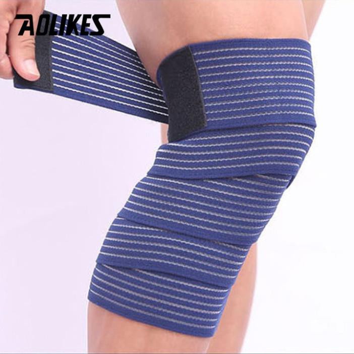 Băng cuốn đàn hồi bảo vệ đầu gối Aolikes AL1516 (1 đôi) (180mm)