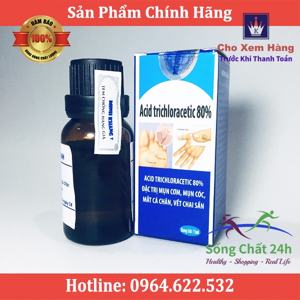 Mụn Cơm, Mụn Cóc, Mắt Cá Chân, Vết Chai Sần Acid Trivhloracetic 80% - Sống Chất 24h | BigBuy360 - bigbuy360.vn