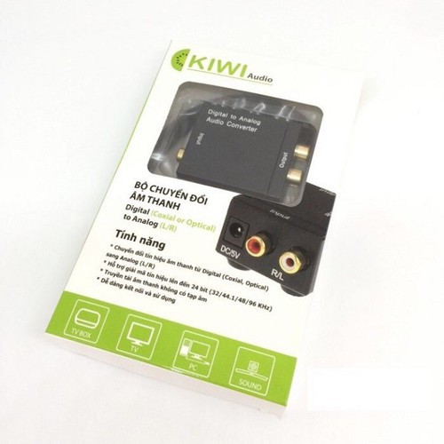 Bộ chuyển quang Kiwi KA-02 chính hãng chuyển đổi âm thanh DAC cổng spidf của smarttv, tvbox..ra loa, âmly