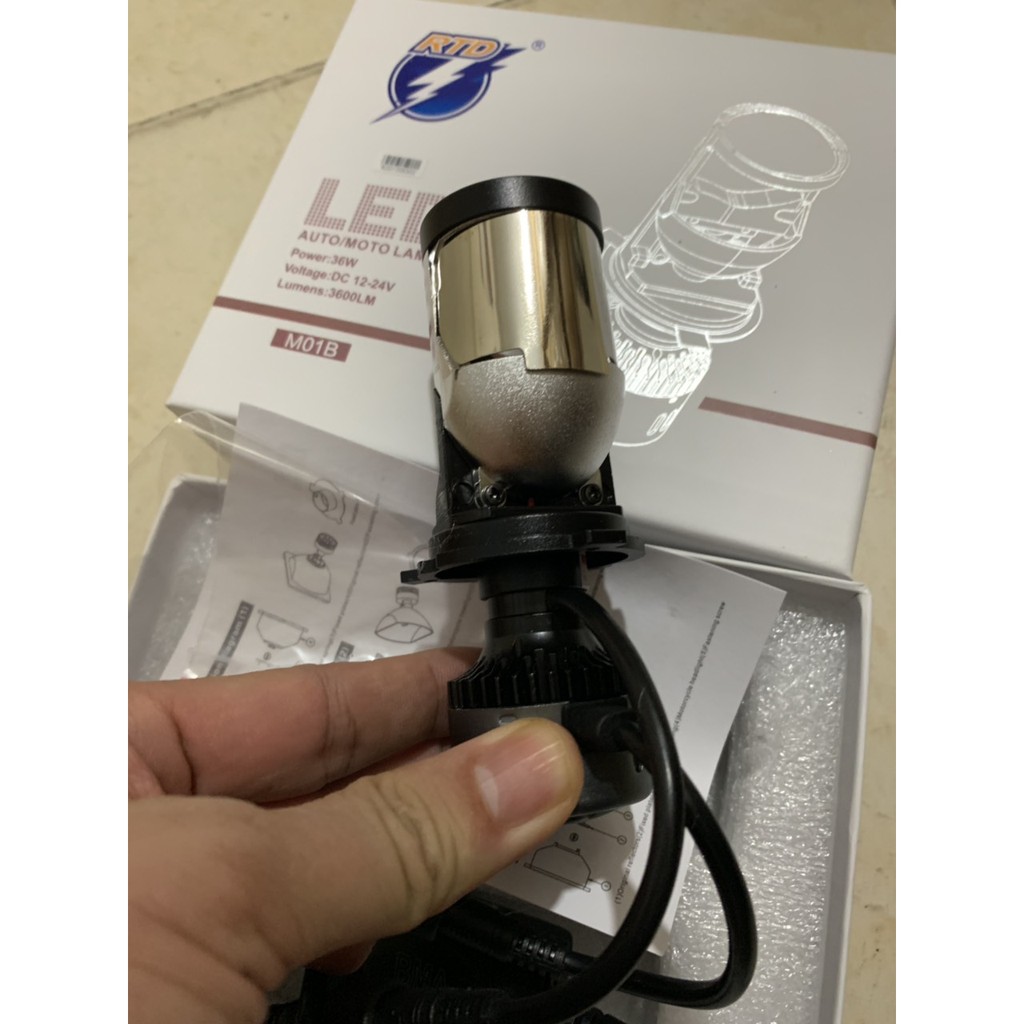 Đèn pha led bi cầu M01B chính hãng rtd ( bản 2020 có chụp phiên bản ver2 )