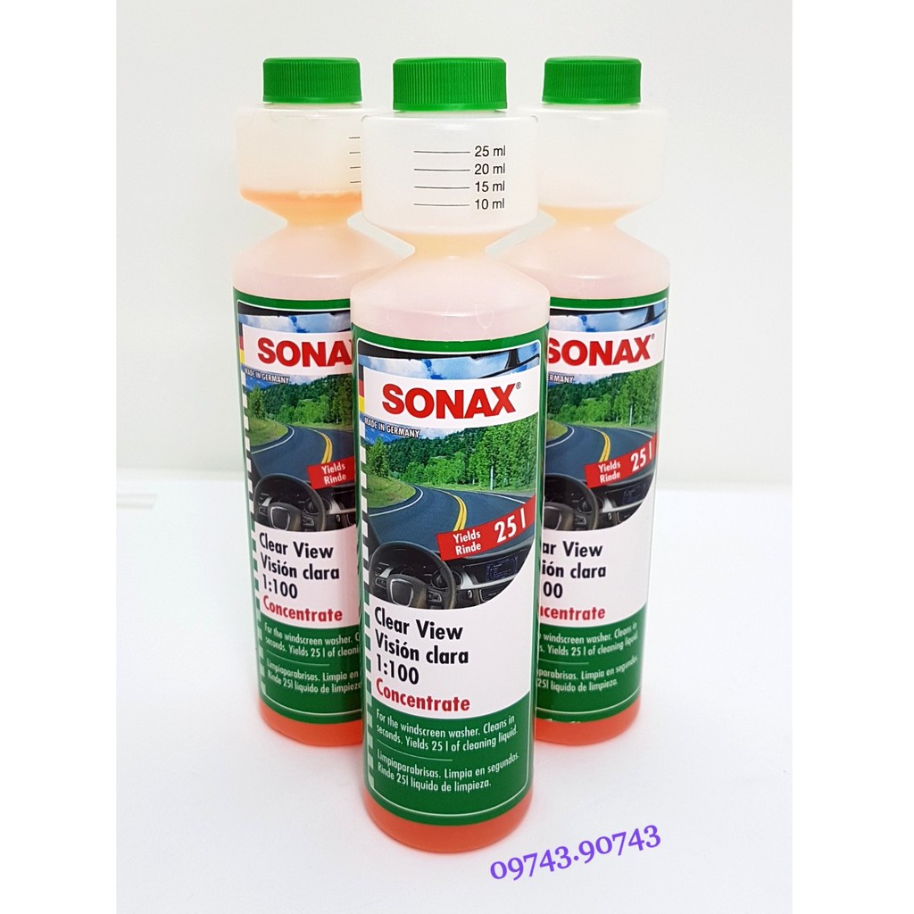 Nước Rửa Kính Lái Khi Mưa SONAX CLEARVIEW(250ml)