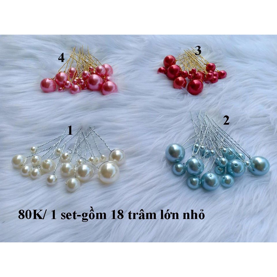 ( CÀI TÓC) PHỤ KIỆN CÔ SET CHÂM