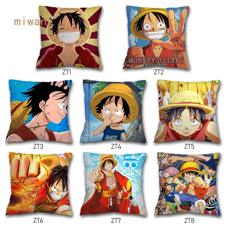 Vỏ Gối Polyester In Hình Nhân Vật Luffy Trong Phim Hoạt Hình One Piece