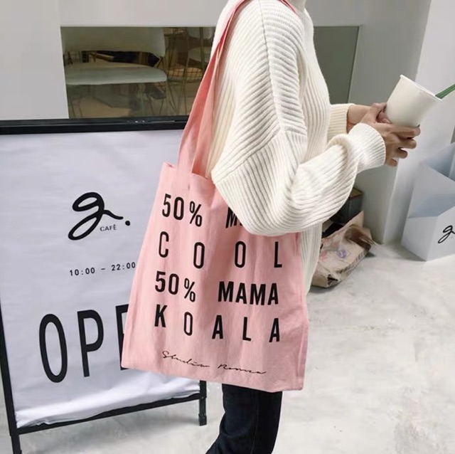 túi vải basic style hàn quốc tote bảo vệ môi trường