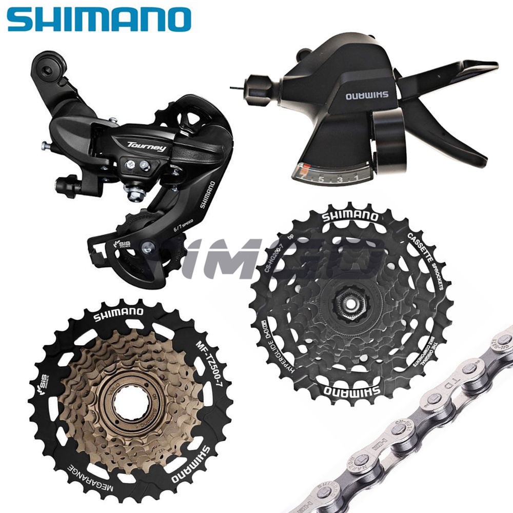 Shimano Tourney 1 × 7 Tốc Độ Xe Đạp MTB Groupset SL-M315 Sang Số Kích Hoạt RD-TY300 Phía Sau Deraill