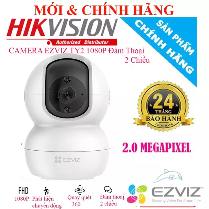 Camera IP Wifi không dây EZVIZ CS-TY2-B0-1G2WF – Camera Wifi quay quét thông minh