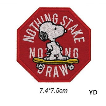 Miếng Dán Ủi Quần Áo Thêu Hình Chú Chó snoopy Dễ Thương diy