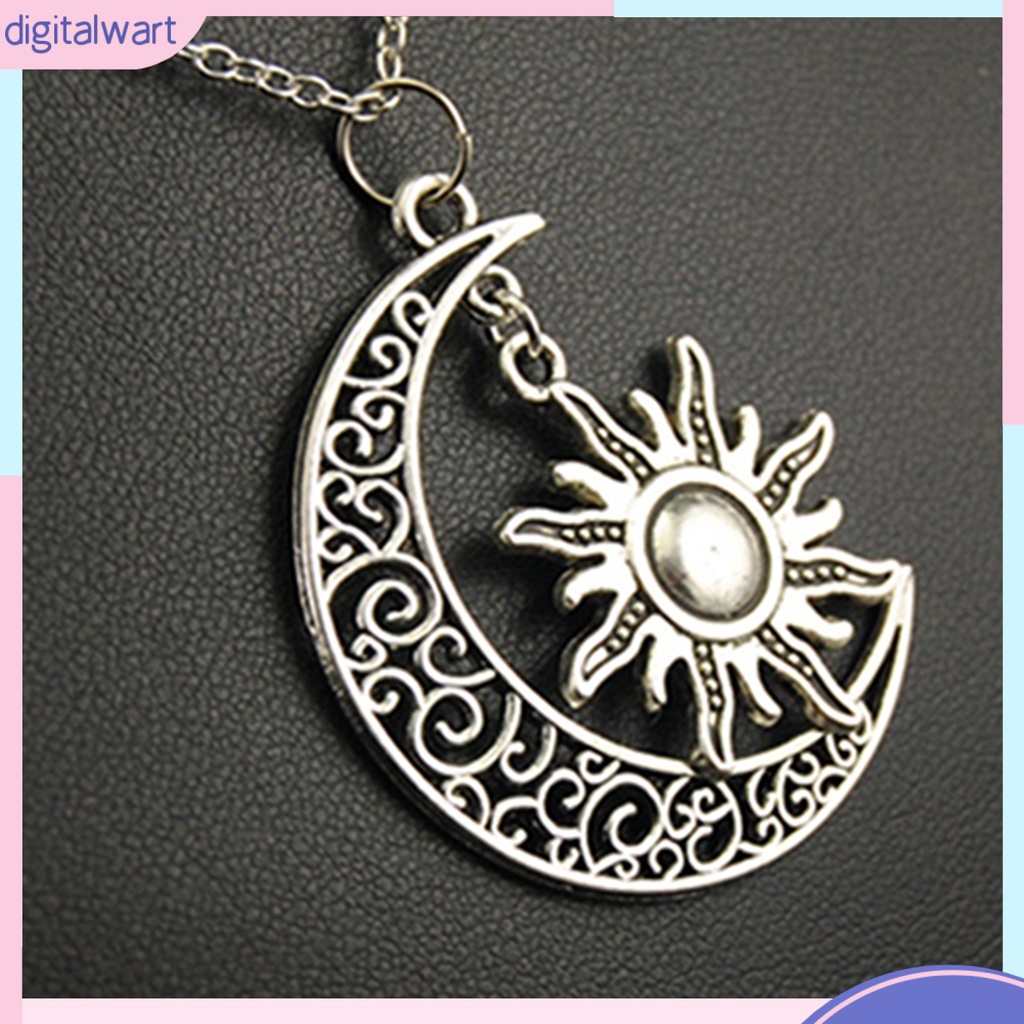 Dây chuyền mặt trăng và mặt trời phong cách cổ điển cá tính dành cho nữ