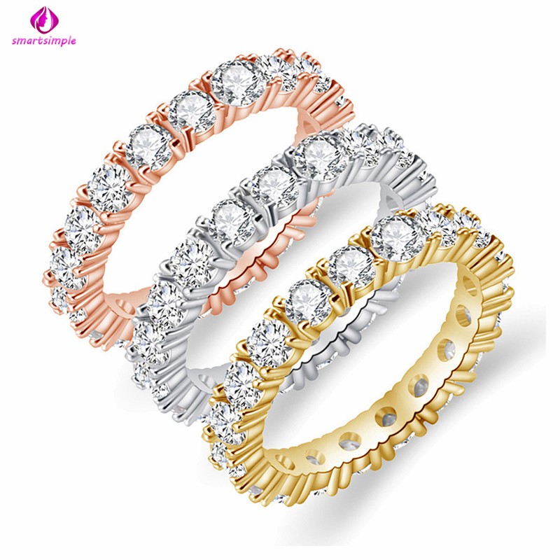 Nhẫn đính đá sang trọng thời trang cho nữ