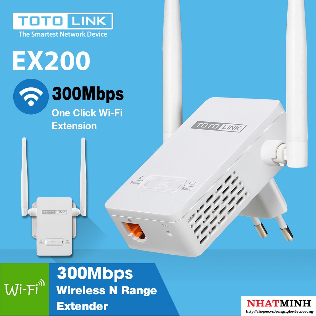Kích sóng wifi Totolink EX200 | WebRaoVat - webraovat.net.vn