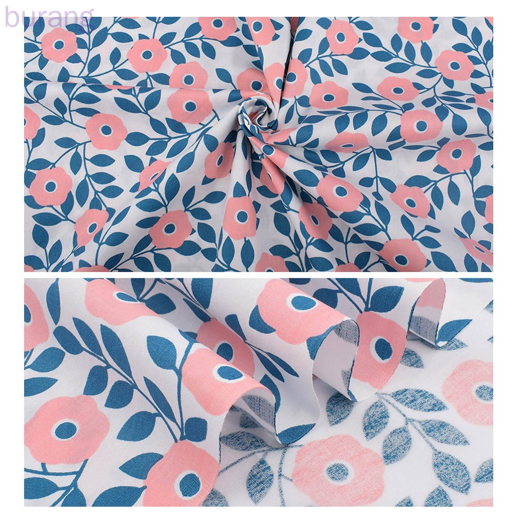 Vải Cotton In Hoa Kích Thước 50x40cm Dùng May Vá