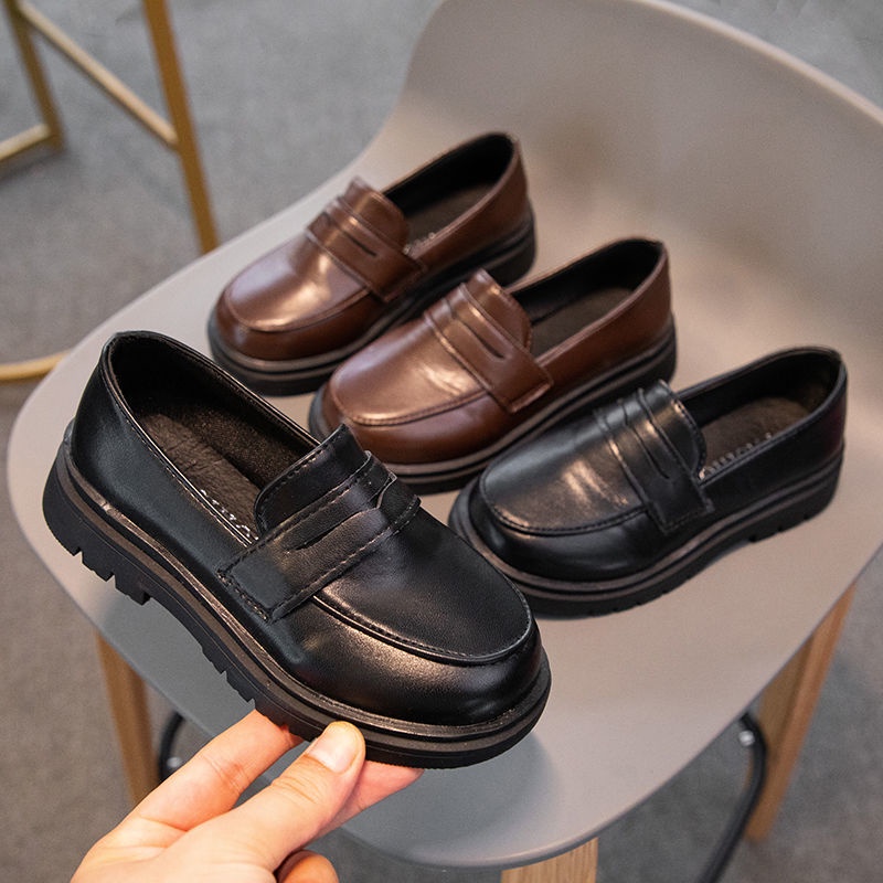 Giày Sandal Da Phong Cách Anh Quốc Thời Trang Xuân Thu Dành Cho Bé Trai Gái 2021